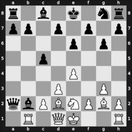1954 CSR Ch sf – Round 12 – Blatny, Frantisek – 1-0 – Rosenblatt, Erwin – G50