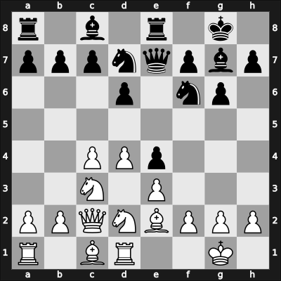 1954 DDR Ch U20 – Round 8 – Bertholdt, Dieter – 0-1 – Dittmann, Sieghart – G35