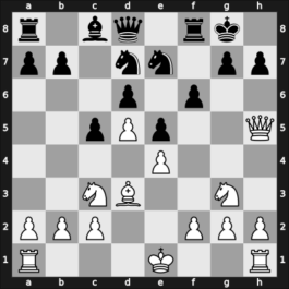 1954 DDR Ch U20 – Round 10 – Bruemmer, Ullrich – 1/2-1/2 – Eising, Johannes – G45