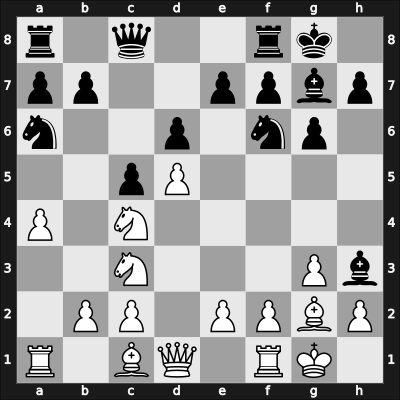 1954 Gorki ch22-SU sf – Round 1 – Bondarevsky, Igor – 1/2-1/2 – Gusev, Nikolay N – G11