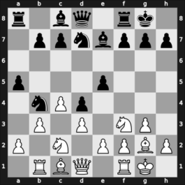 1954 HUN Ch 10th – Round 4 – Dely, Peter – 1/2-1/2 – Pogats, Jozsef Jr. – G6