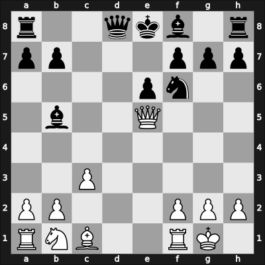 1954 HUN Ch 10th – Round 8 – Gereben, Erno – 1/2-1/2 – Navarovszky, Laszlo – G11