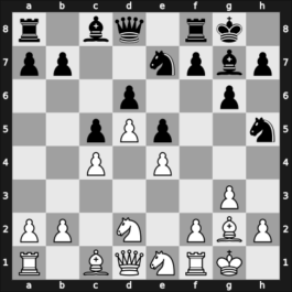1954 HUN Ch 10th – Round 12 – Sandor, Bela – 1/2-1/2 – Bilek, Istvan – G14