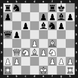 1954 Hastings5455 – Round 4 – Fairhurst, William – 0-1 – Pachman, Ludek – G15