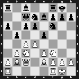 1954 Hungary Ch – Round 1 – Benko, Pal – 1/2-1/2 – Sandor, Balazs – G3