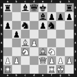 1954 Kiev ch-URS – Round 1 – Borisenko, Georgy K – 1/2-1/2 – Flohr, Salo – G29