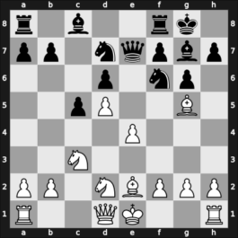 1954 Kiev ch-URS – Round 1 – Kholmov, Ratmir D – 1/2-1/2 – Petrosian, Tigran A. – G58