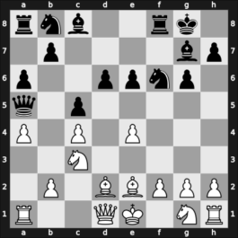 1954 Kiev ch-URS – Round 1 – Ragozin, Viacheslav – 1/2-1/2 – Borisenko, Georgy K – G74