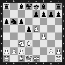 1954 Kiev ch-URS – Round 1 – Suetin, Alexey S – 1-0 – Shamkovich, Leonid – G97