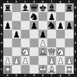 1954 Kiev ch-URS – Round 1 – Nezhmetdinov, Rashid – 0-1 – Petrosian, Tigran A. – G99