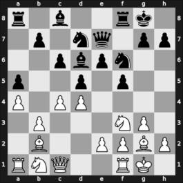 1954 Leningrad – Round 1 – Borisenko, Georgy K – 1/2-1/2 – Shamaev, Leonid – G5