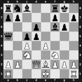 1954 Leningrad ch22-SU sf – Round 1 – Lutikov, Anatoly S – 0-1 – Shcherbakov, Vitaly – G9