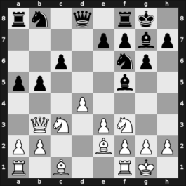 1954 Leningrad master – Round ? – Polugaevsky, Lev – 1-0 – Geller, Efim P – G13