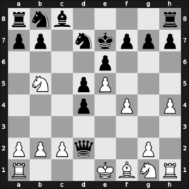1954 Liberation – Round 9 – Joppen, Ernst – 1/2-1/2 – Porreca, Giorgio – G19