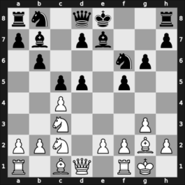 1954 Lodz ch POL – Round 11 – Sliwa, Bogdan – 0-1 – Ciejka, Tadeusz – G8