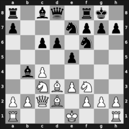 1954 Mar del Plata – Round 9 – Bombardo Schroder, Liam – 1/2-1/2 – Najdorf, Miguel – G71