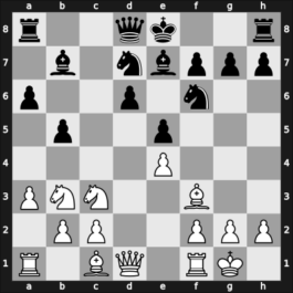 1954 Mar del Plata – Round 12 – Castillo Larenas, Mariano – 1/2-1/2 – Benko, Francisco – G94
