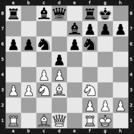 1954 Mar del Plata – Round 13 – De Souza Mendes, Joao – 1/2-1/2 – Fernandez Humerez, Luis Felipe – G98