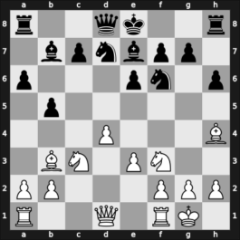 1954 Mar del Plata zt Mar – Round 19 – Souza Mendez, Joao de – 1/2-1/2 – Maderna, Carlos – G11