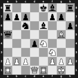 1954 Mar del Plata/B.Aires zt it-17 – Round 5 – Sanguinetti Lopez, Jose Pablo – 0-1 – Guimard, Carlos E – G3