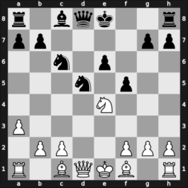 1954 Montevideo – Round 1 – Toran Albero, Roman – 1/2-1/2 – Trompowsky, Octavio – G20