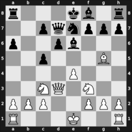 1954 Montevideo – Round 1.1 – Bronstein, David I – 1-0 – Linskens, Rogelio – G25