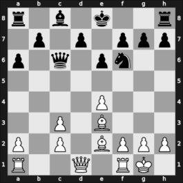 1954 Montevideo – Round 3 – Bernstein, Olivia – 1/2-1/2 – Trompowsky, Octavio – G48