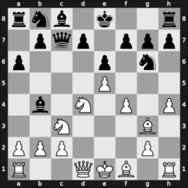 1954 Montevideo – Round 10 – Estrada Degrandi, Walter – 1/2-1/2 – Trompowsky, Octávio – G84