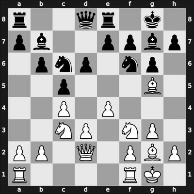 1954 Montevideo – Round 13 – Najdorf, Miguel – 1-0 – Corral, Hector – G96