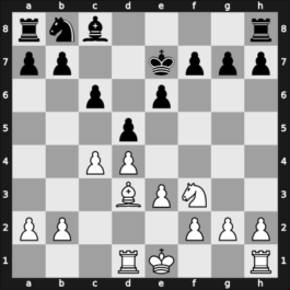 1954 Montevideo – Round 14 – Estrada Degrandi, Walter – 1/2-1/2 – Alvarez del Monte, Jose – G103