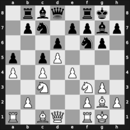 1954 Montevideo – Round 17 – Najdorf, Miguel – 1-0 – Canchomoni Olivera, Josue Gabriel – G123