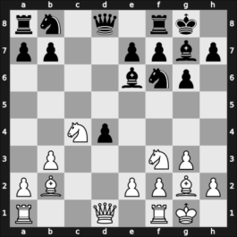 1954 Munich zt – Round 7 – Bouwmeester, Hans – 1/2-1/2 – Wade, Robert G – G43