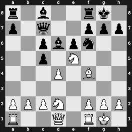 1954 New York ch-USA – Round 3 – Rossolimo, Nicolas – 1/2-1/2 – Burger, Kim – G11