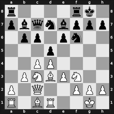 1954 New York ch-USA – Round 8 – Pavey, Max – 1/2-1/2 – Rossolimo, Nicolas – G30