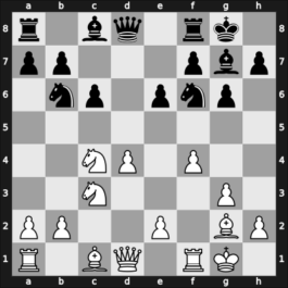 1954 New York ch-USA – Round 8 – Wachs, Saul – 0-1 – Berliner, Hans – G31