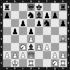 1954 New York ch-USA – Round 12 – Bisguier, Arthur B – 1-0 – Sherwin, James T – G49