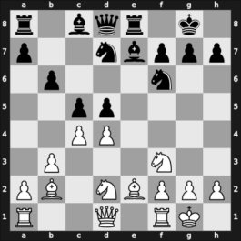 1954 New York ch-USA – Round 13 – Rossolimo, Nicolas – 0-1 – Berliner, Hans – G55