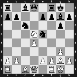 1954 Olympiad final A – Round 1 – Rossetto, Hector – 1/2-1/2 – Wade, Robert G – G2