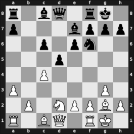 1954 Olympiad final A – Round 1 – Donner, Jan-Hein – 1/2-1/2 – Trifunovic, Petar – G21