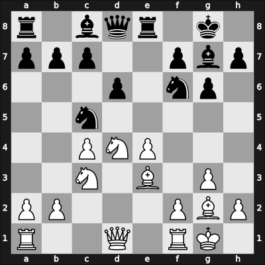 1954 Olympiad final A – Round 1 – Oren, Menachem – 0-1 – Horberg, Bengt-Eric – G41