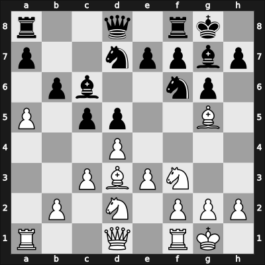 1954 Olympiad final A – Round 1 – Filip, Marius Liviu – 1/2-1/2 – Milev, Zdravko – G51