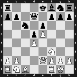 1954 Olympiad final A – Round 1 – Pfeiffer, Gerhard – 1/2-1/2 – Bronstein, David I – G55
