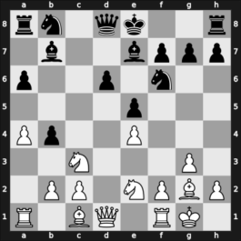 1954 Olympiad final A – Round 1 – Cortlever, Nico – 1/2-1/2 – Milev, Zdravko – G60