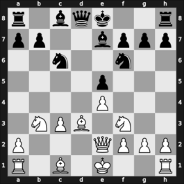1954 Olympiad final A – Round 1 – Agustsson, Gudmundur – 1/2-1/2 – Aloni, Itzchak – G84