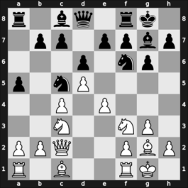 1954 Olympiad final A – Round 1 – Van Scheltinga, Theo – 0-1 – Gereben, Erno – G8