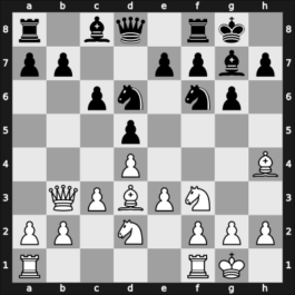 1954 Olympiad final A – Round 1 – Gereben, Erno – 1/2-1/2 – Sajtar, Jaroslav – G11