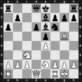 1954 Olympiad final B – Round 1 – Bhend, Edwin – 1/2-1/2 – Scafarelli, Francesco – G27