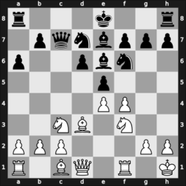 1954 Olympiad final B – Round 1 – Beni, Alfred – 1/2-1/2 – Vestol, Aage – G30