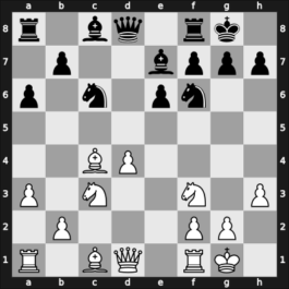 1954 Olympiad final B – Round 1 – Bhend, Edwin – 1-0 – Nielsen, E Verner – G37