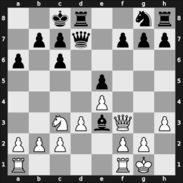 1954 Olympiad final B – Round 1 – Bernstein, Olivia – 1/2-1/2 – Benkner, Otto – G44